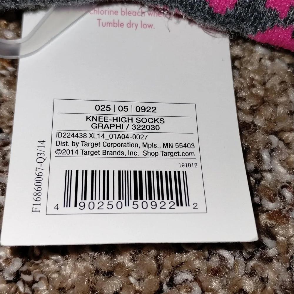 Pink Cheetah Print Socks